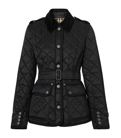 burberry black diamond jacket|Burberry diamond quilted jacket women's.